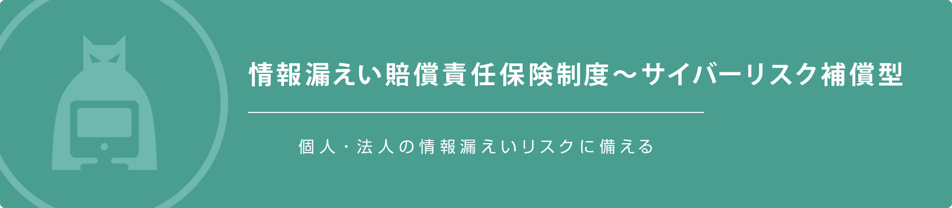 個人・法人の情報漏えいリスクに備える